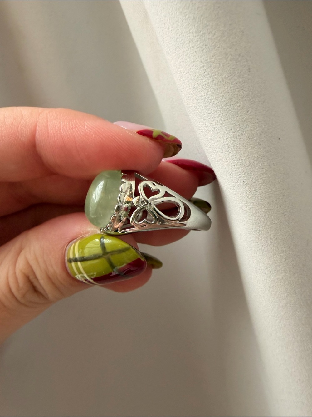 Silver adjustable ring - Picture 2 of 3